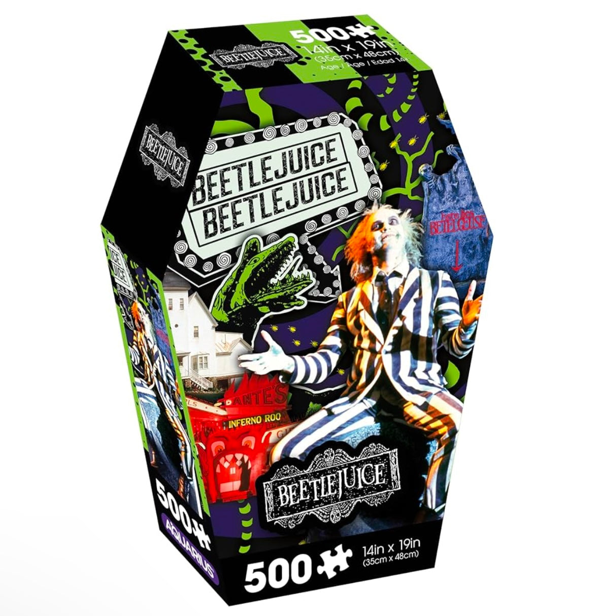 Beetlejuice - 500 Piece Coffin Puzzle