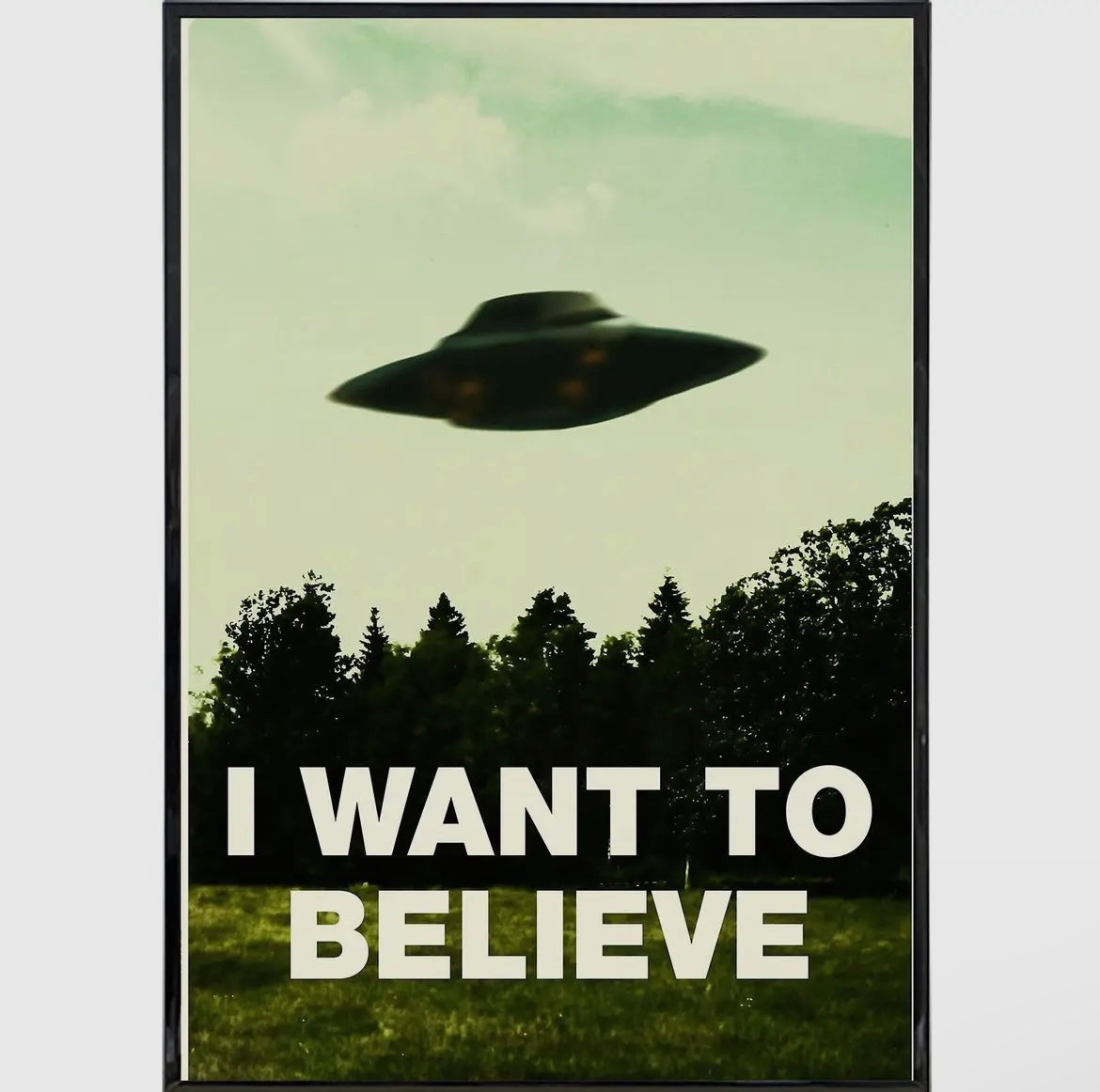 The X-Files I Want to Believe Art Print