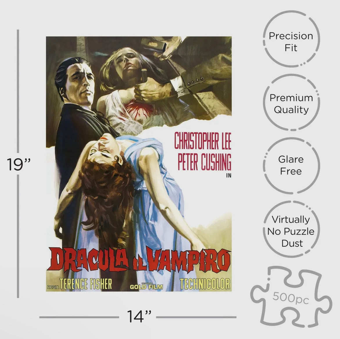 Hammer Films - Christopher Lee Dracula 500 Piece Puzzle