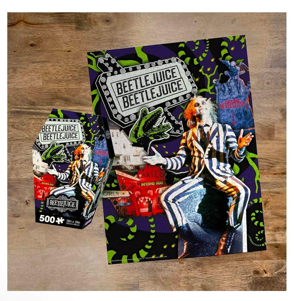 Beetlejuice - 500 Piece Coffin Puzzle
